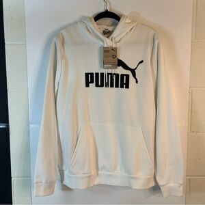 Puma Cream and Black Pullover Hoodie Sweatshirt